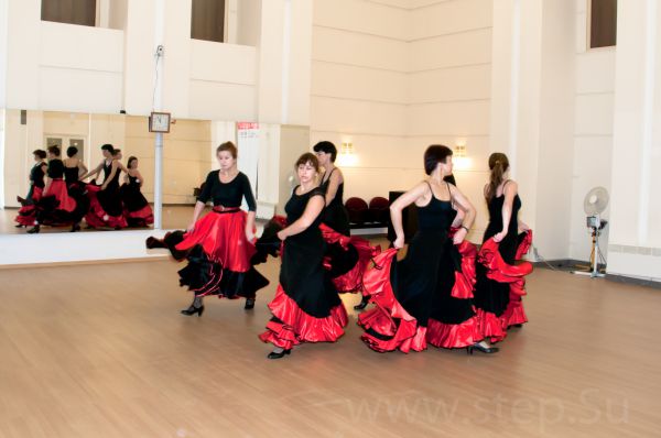  Занятия испанским танцем в группе единомышленников Нажмите, чтобы посмотреть в полный размер 